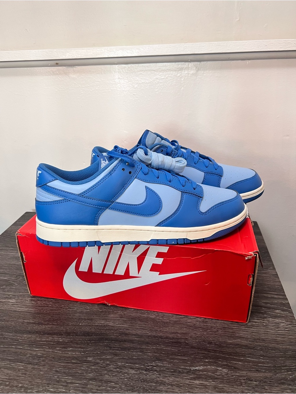 New without tags Nike Dunk low Retro Men’s Two-Tone Blue Sneakers Size 13